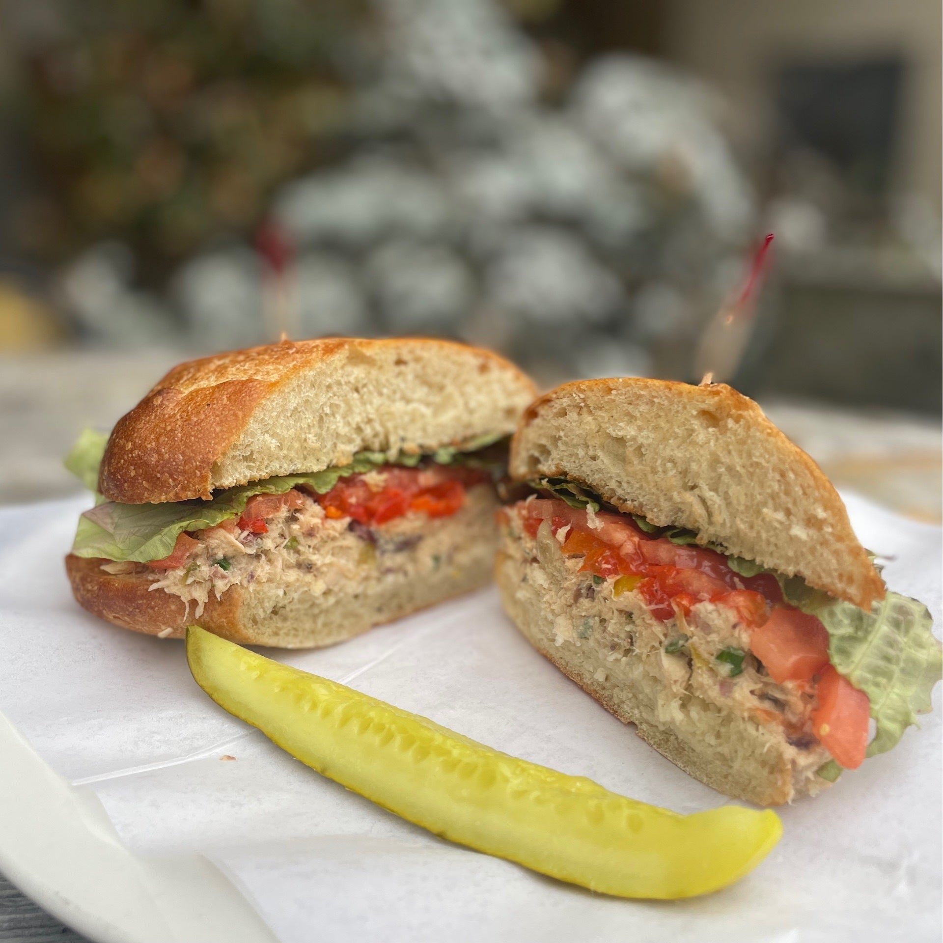 Mediterranean Tuna Sandwich Ninth Street Bakery